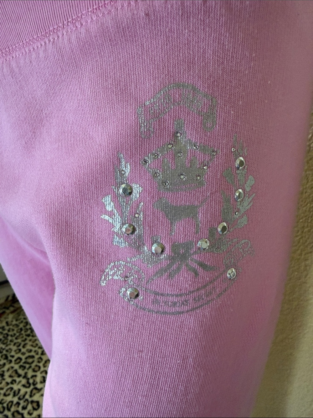 Pink Drawstring Cropped Sweatpants - Picture 2 of 7